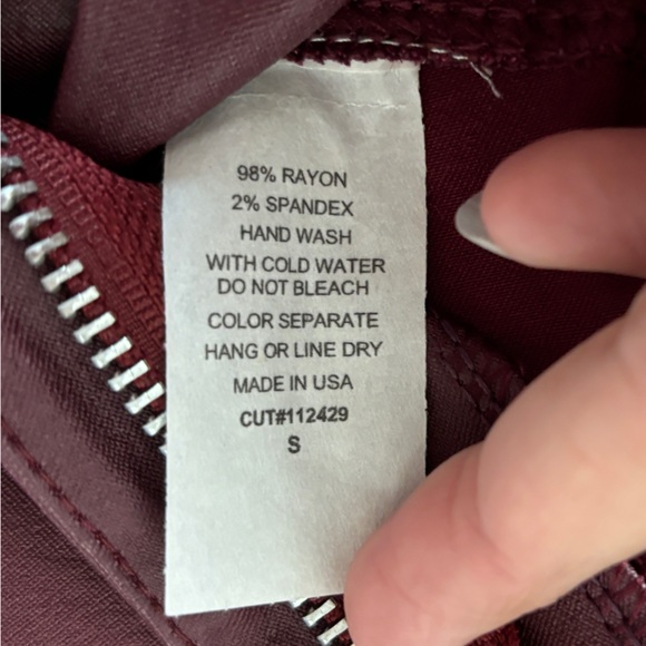 Hayze made in USA skinny pants, size small - Picture 5 of 10